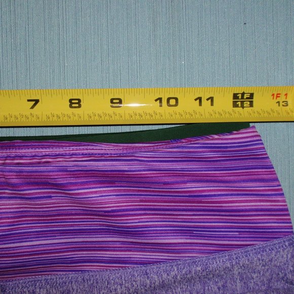 Lot of 2 Under Armour Shorts Tight Bike Purple Green S - Picture 10 of 10